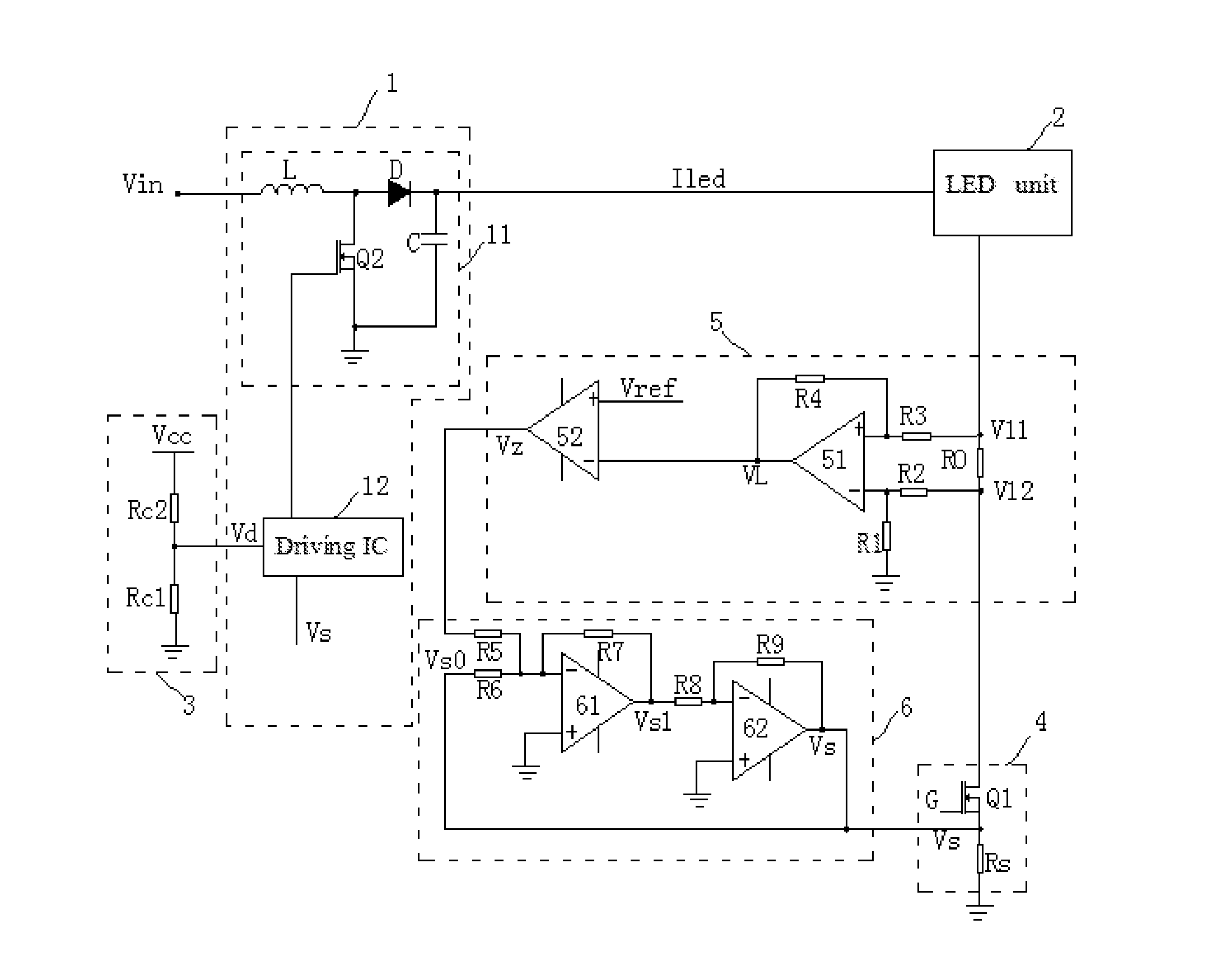 LCD backlight driving circuit and liquid crystal device