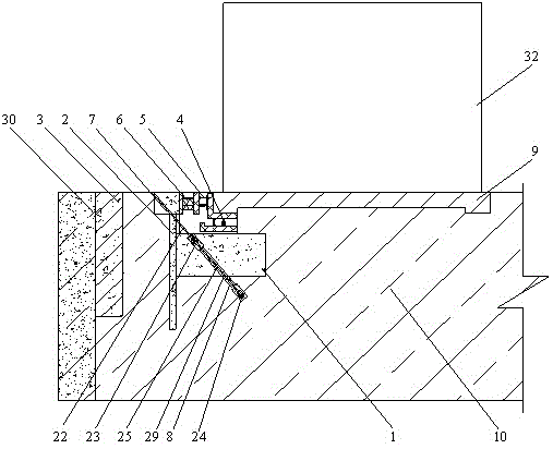 Construction method for excavating foundation pit close to existing shallow foundation protection structure
