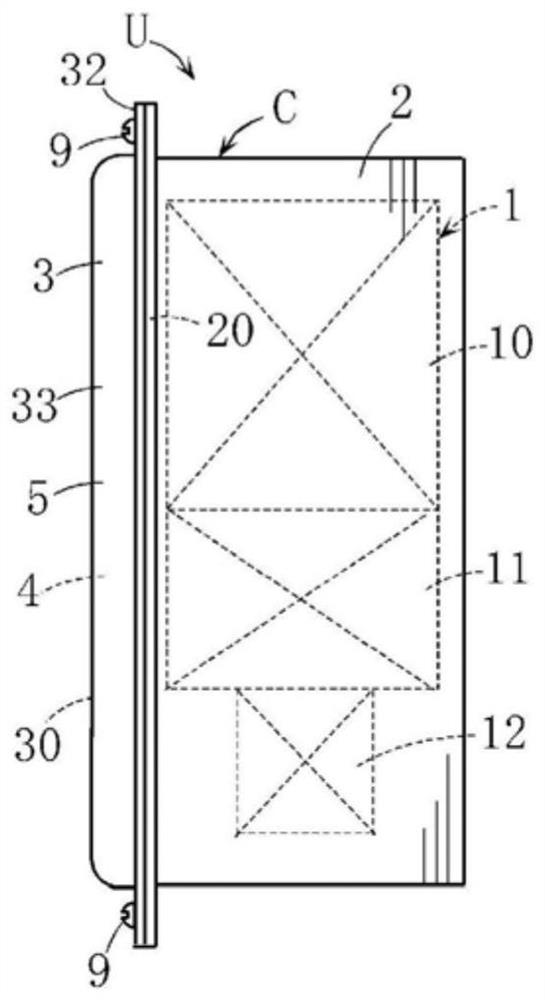 Method of manufacturing outer case for hot water unit