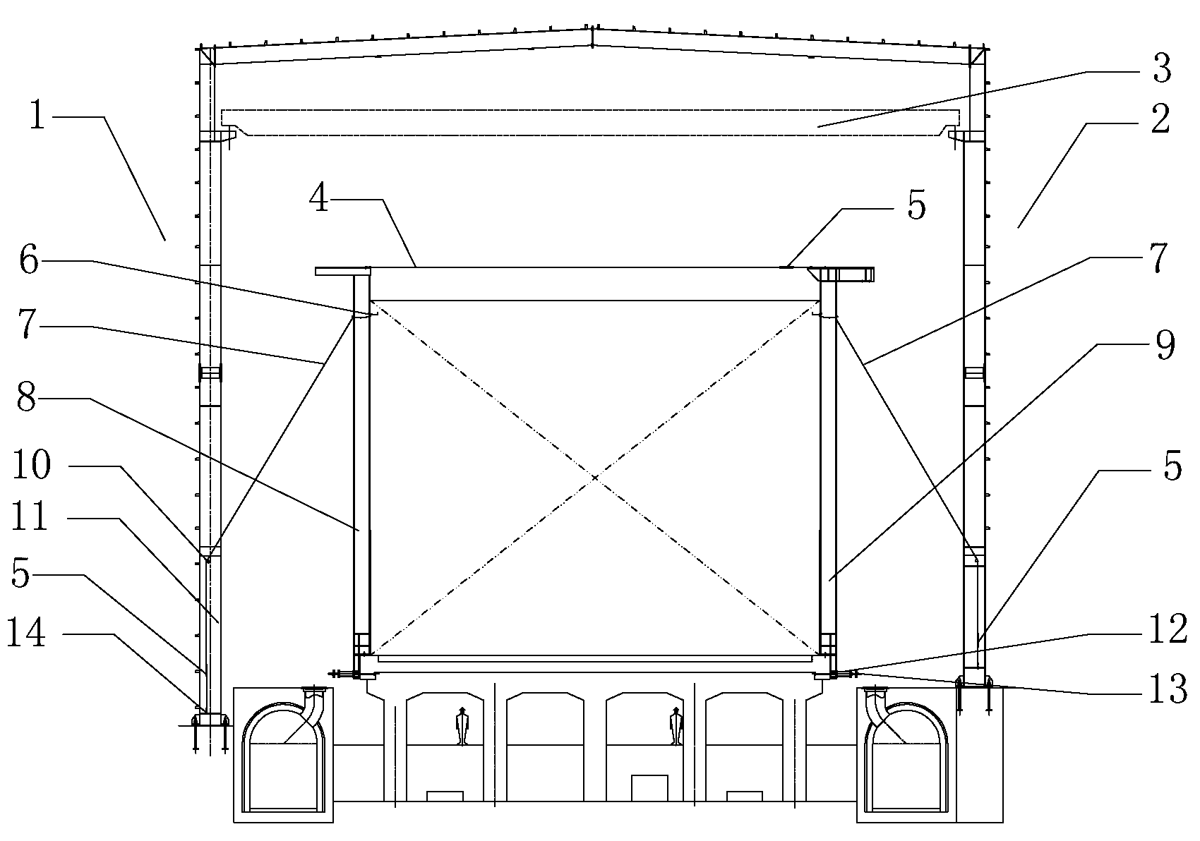 Coke oven column installation method