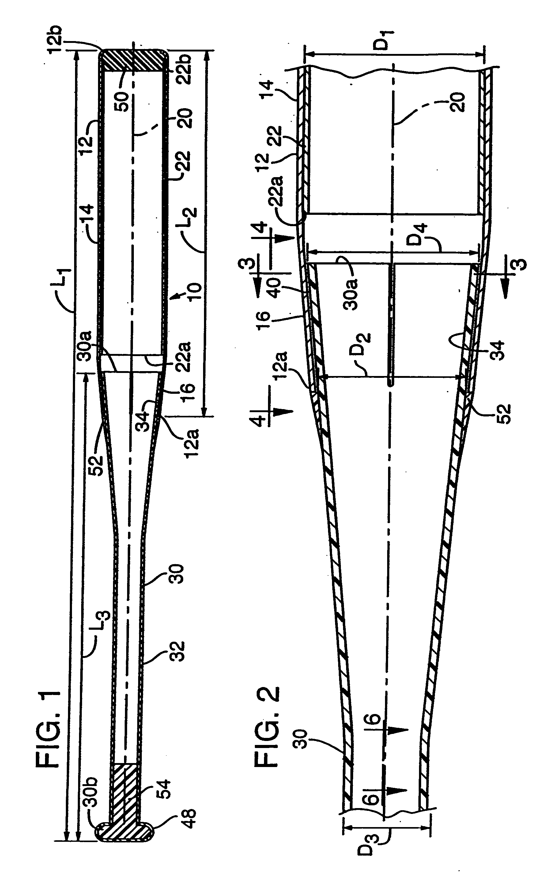 Bat having a flexible handle