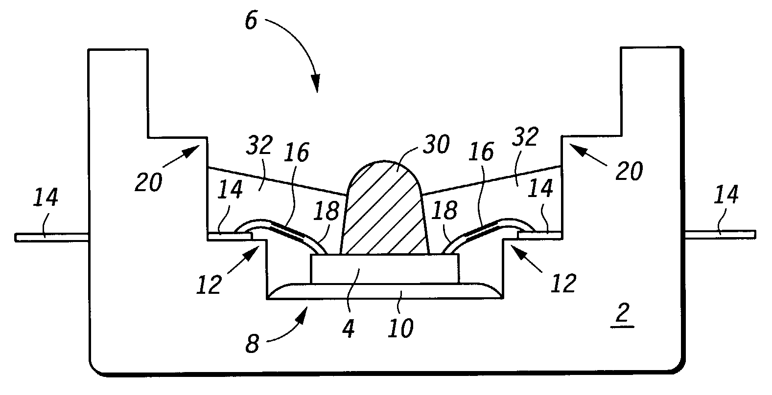 Method and structure for fabricating sensors with a sacrificial gel dome