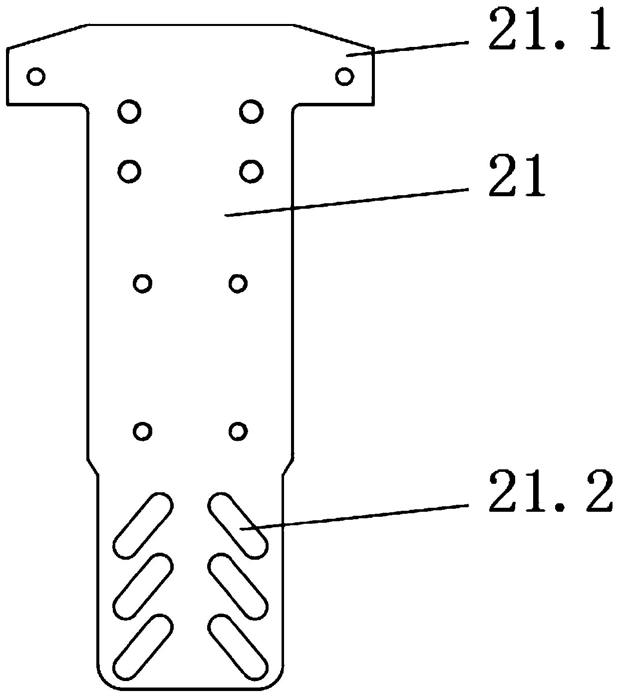 Automatic pocket patching machine multi-thread sewing adjustment pressing device