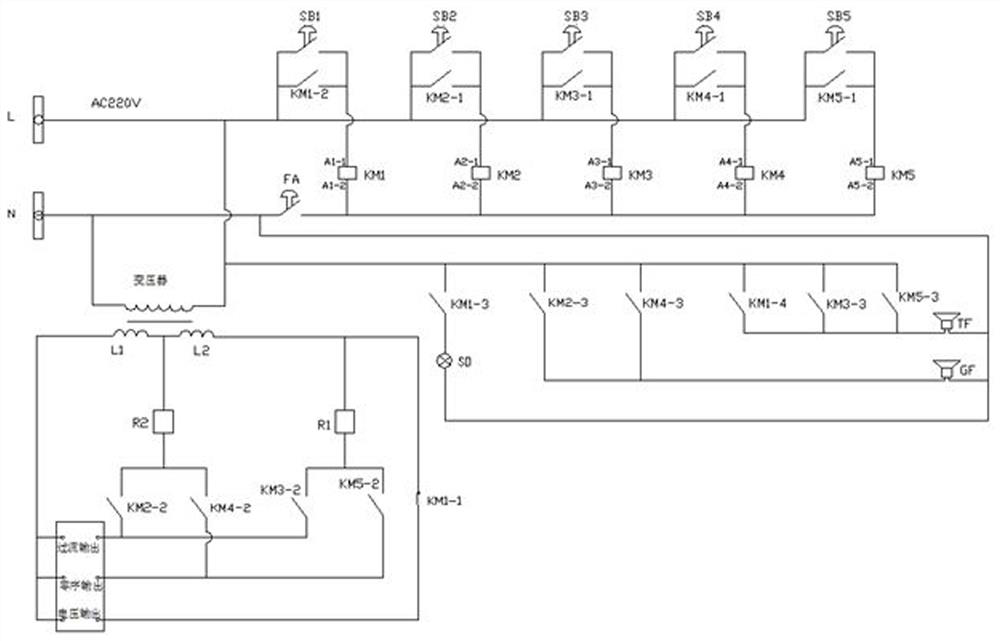 Fault simulation device for relay protection worker
