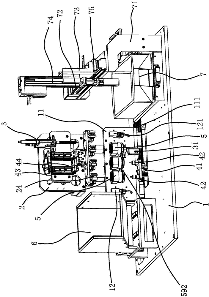 Shaft length and inner bore size detection device in shaft detection equipment