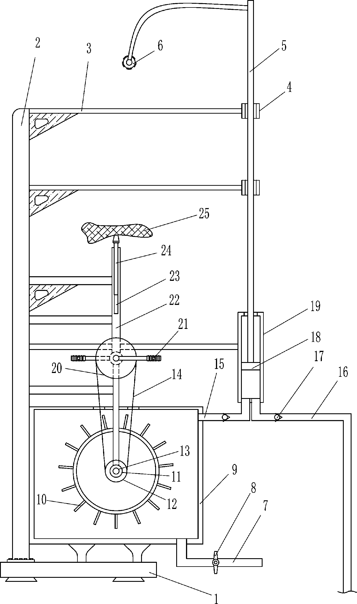 A park physical exercise device