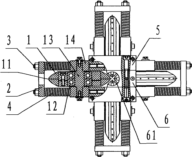 Simple perforating device for outer rubber layer of automobile air conditioner rubber tube