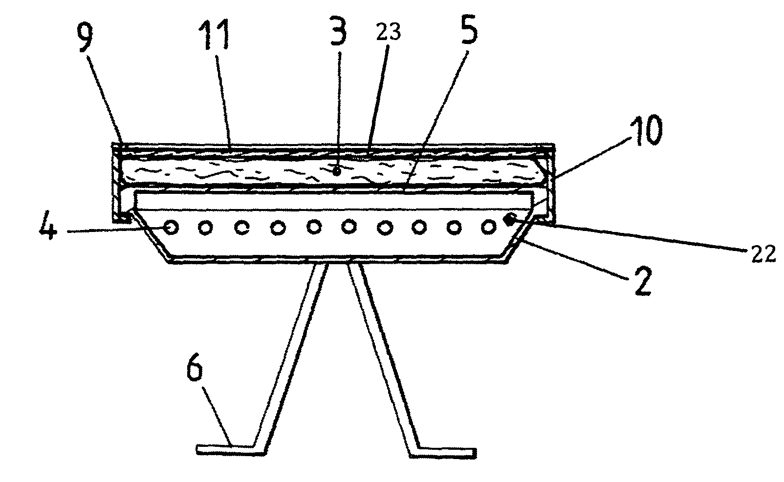 Method and a device for verifying mass inside a quilt