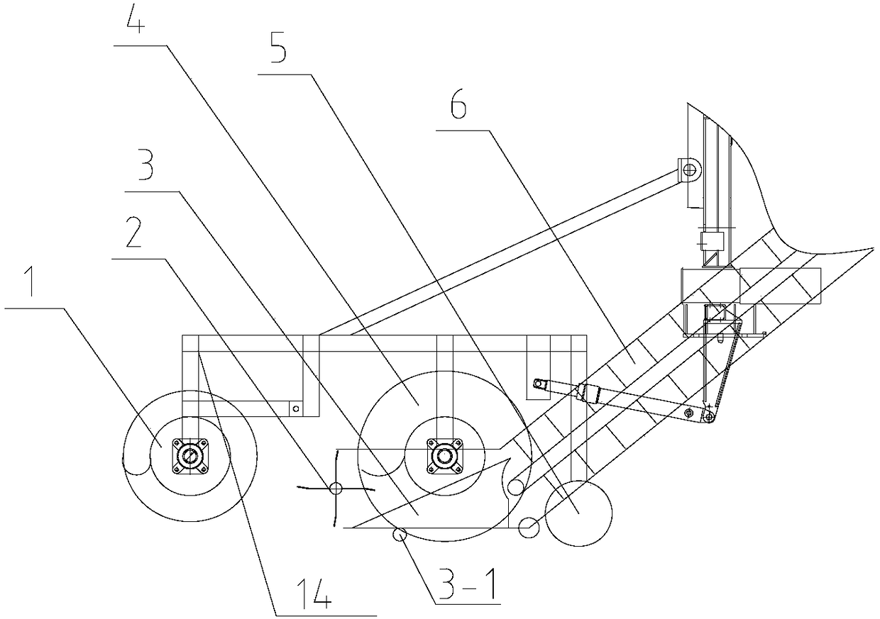 Picking table of melon harvester