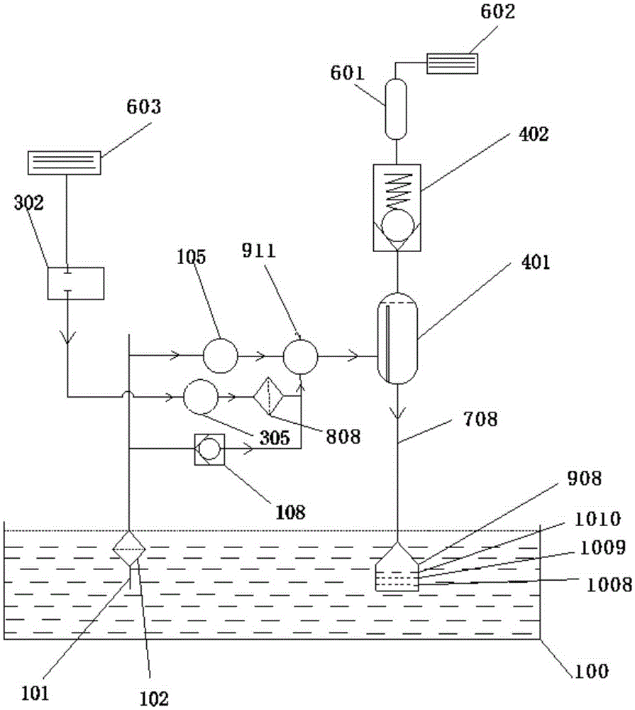 Micron bubble water air conditioning humidification device and implementation method thereof