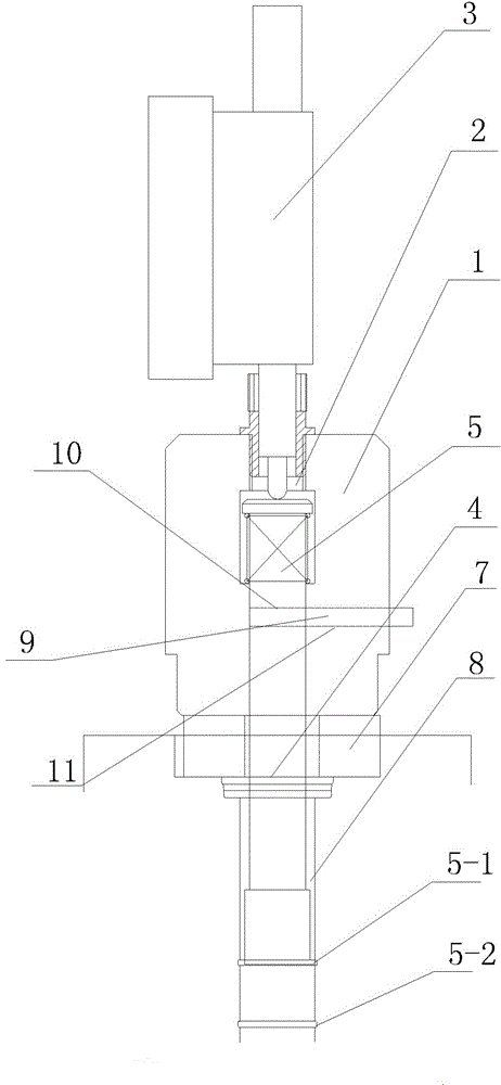 A depth gauge with multiple oil grooves in a hole