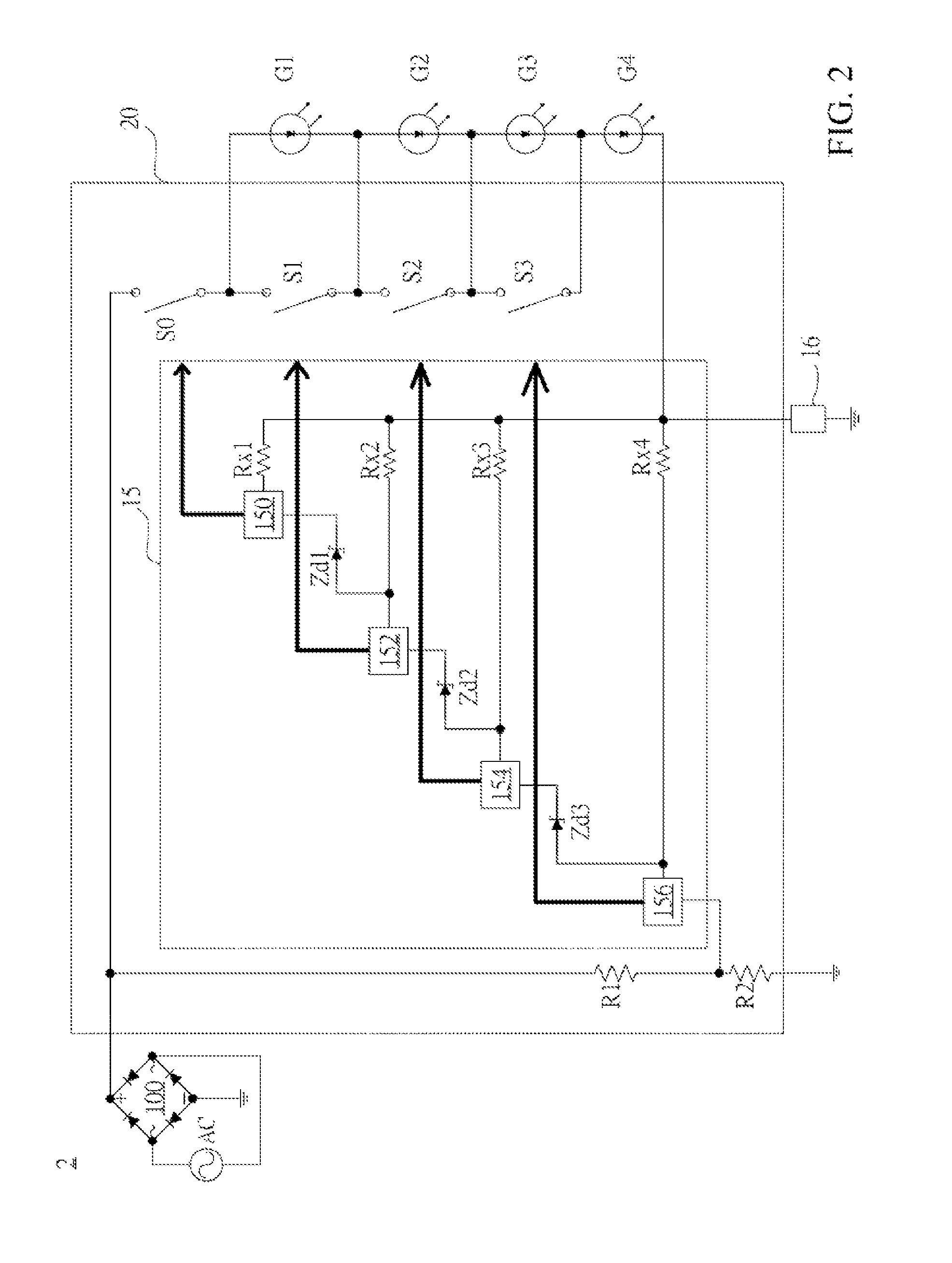 AC-powered LED light engines, integrated circuits and illuminating apparatuses having the same