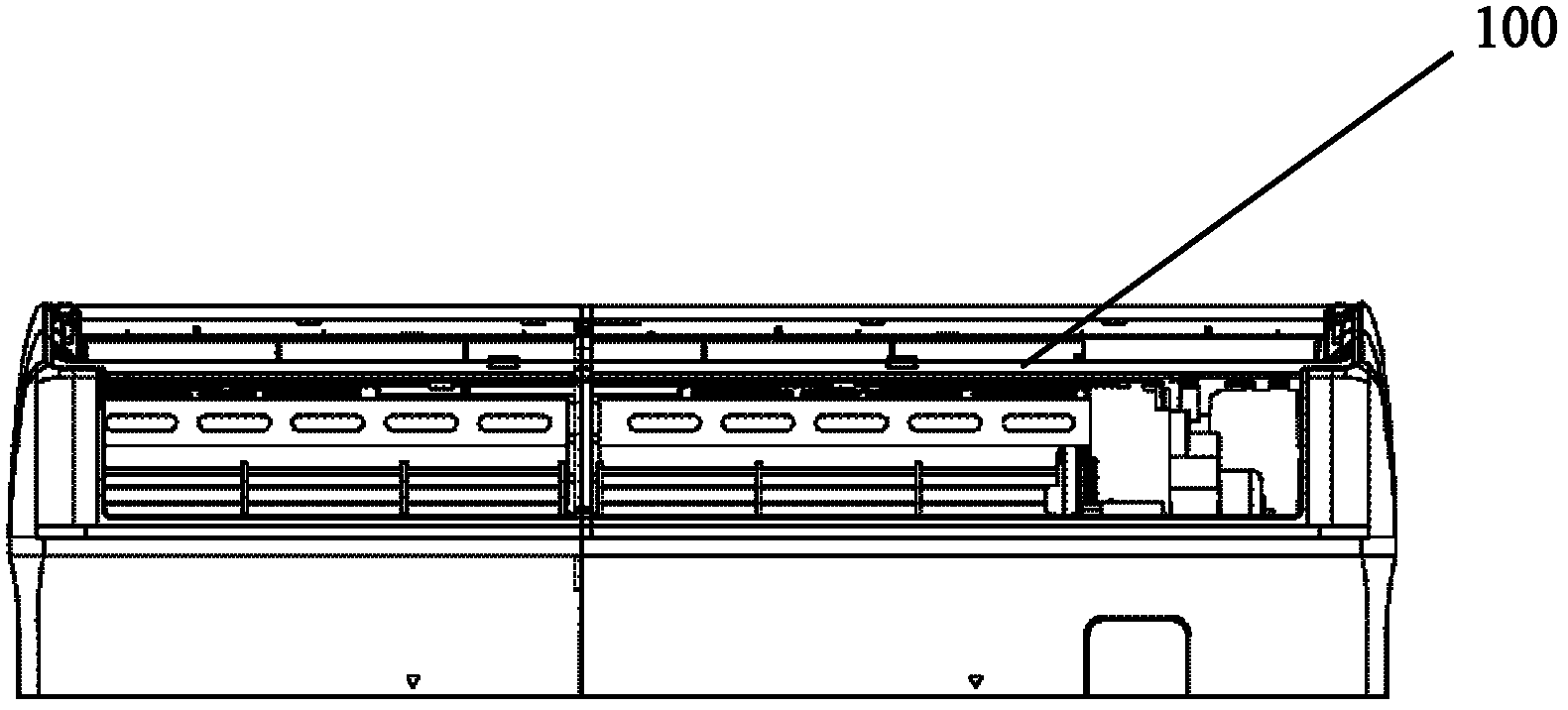 Evaporator, wall hanging structure and air-conditioner