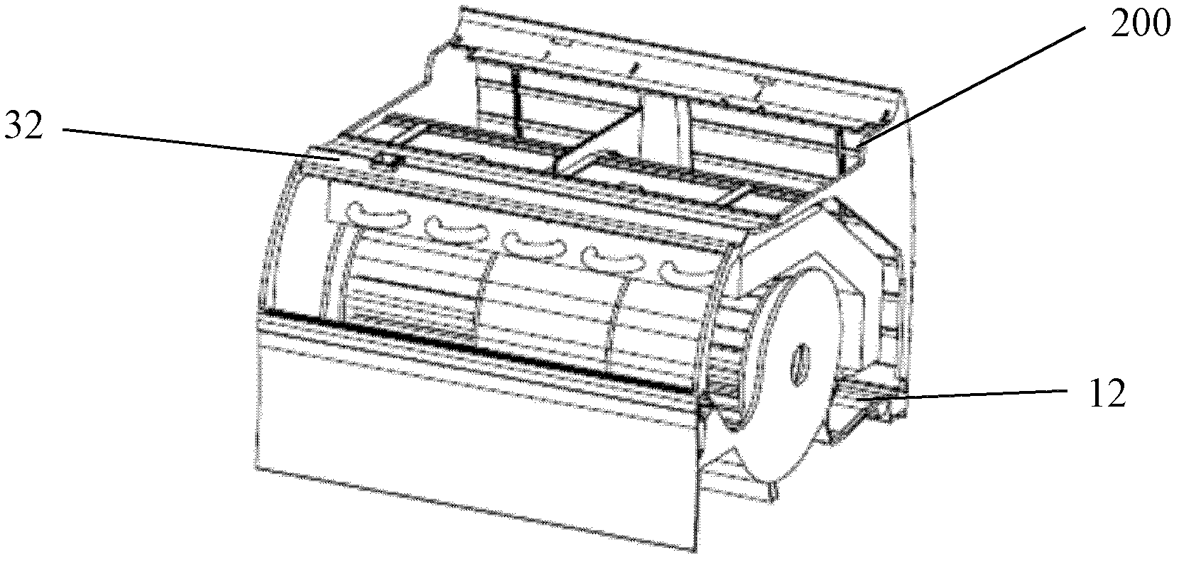 Evaporator, wall hanging structure and air-conditioner