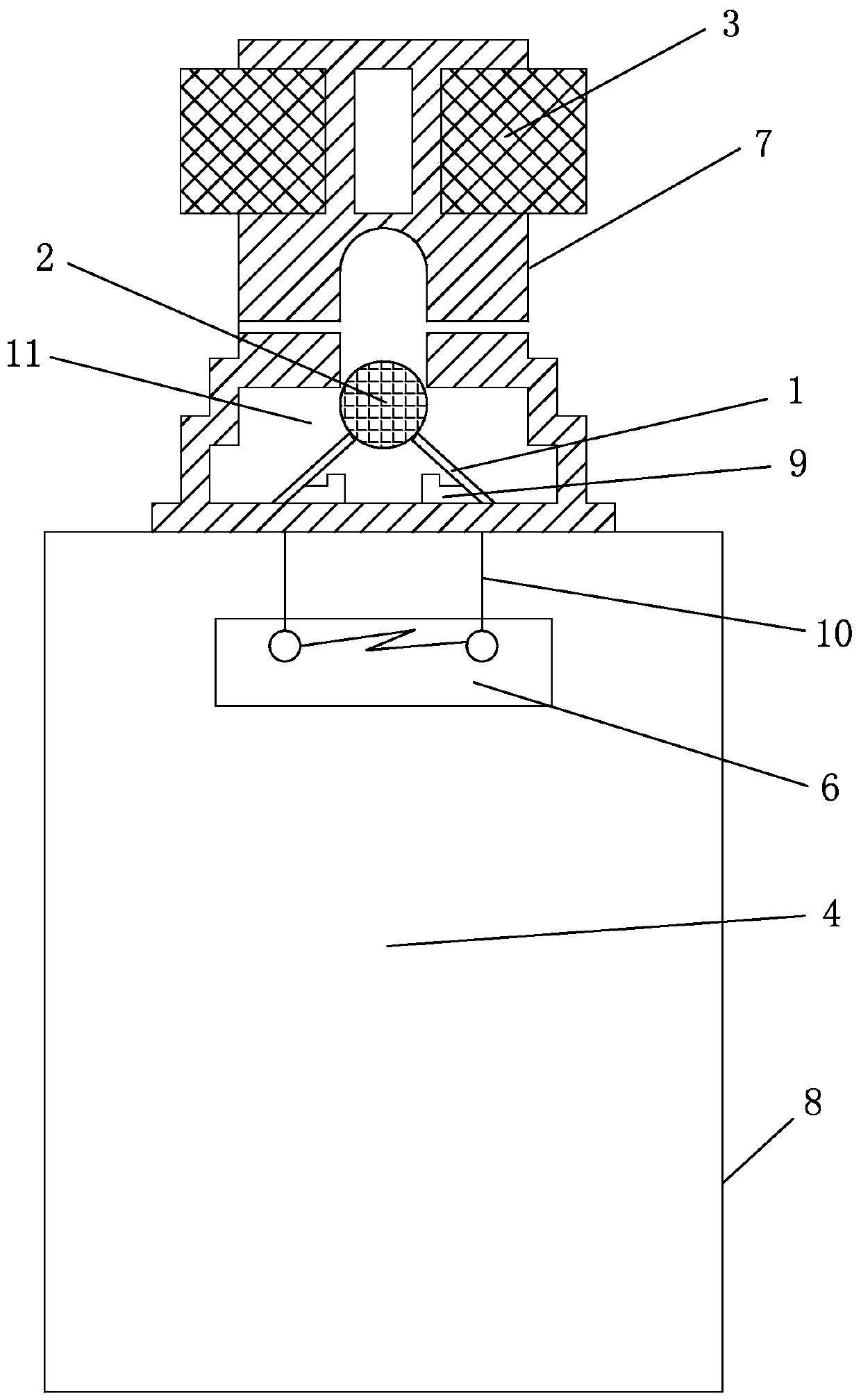 Crash type fire-fighting grenade