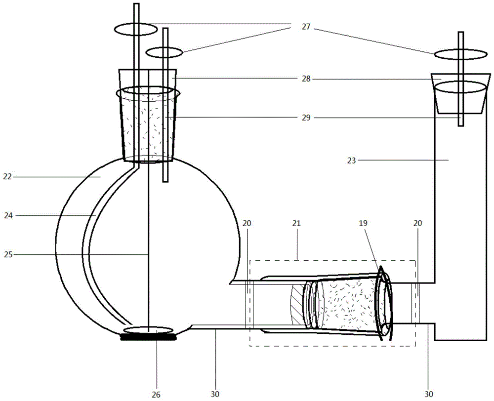 A connection device for fermentation container and extracellular fermentation product research container