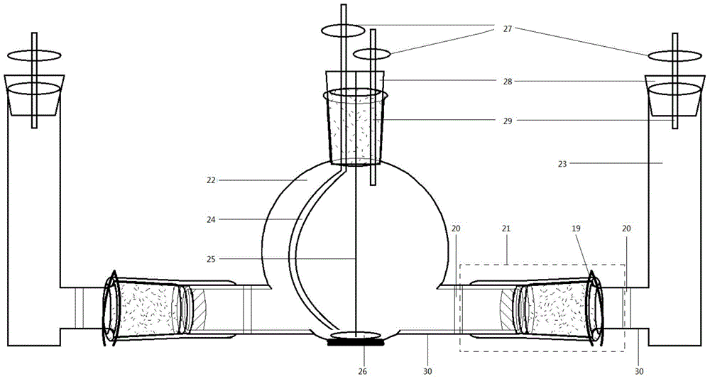 A connection device for fermentation container and extracellular fermentation product research container