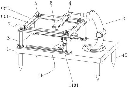 A planting machine for horizontal multi-point planting of sugarcane seedlings and using method thereof