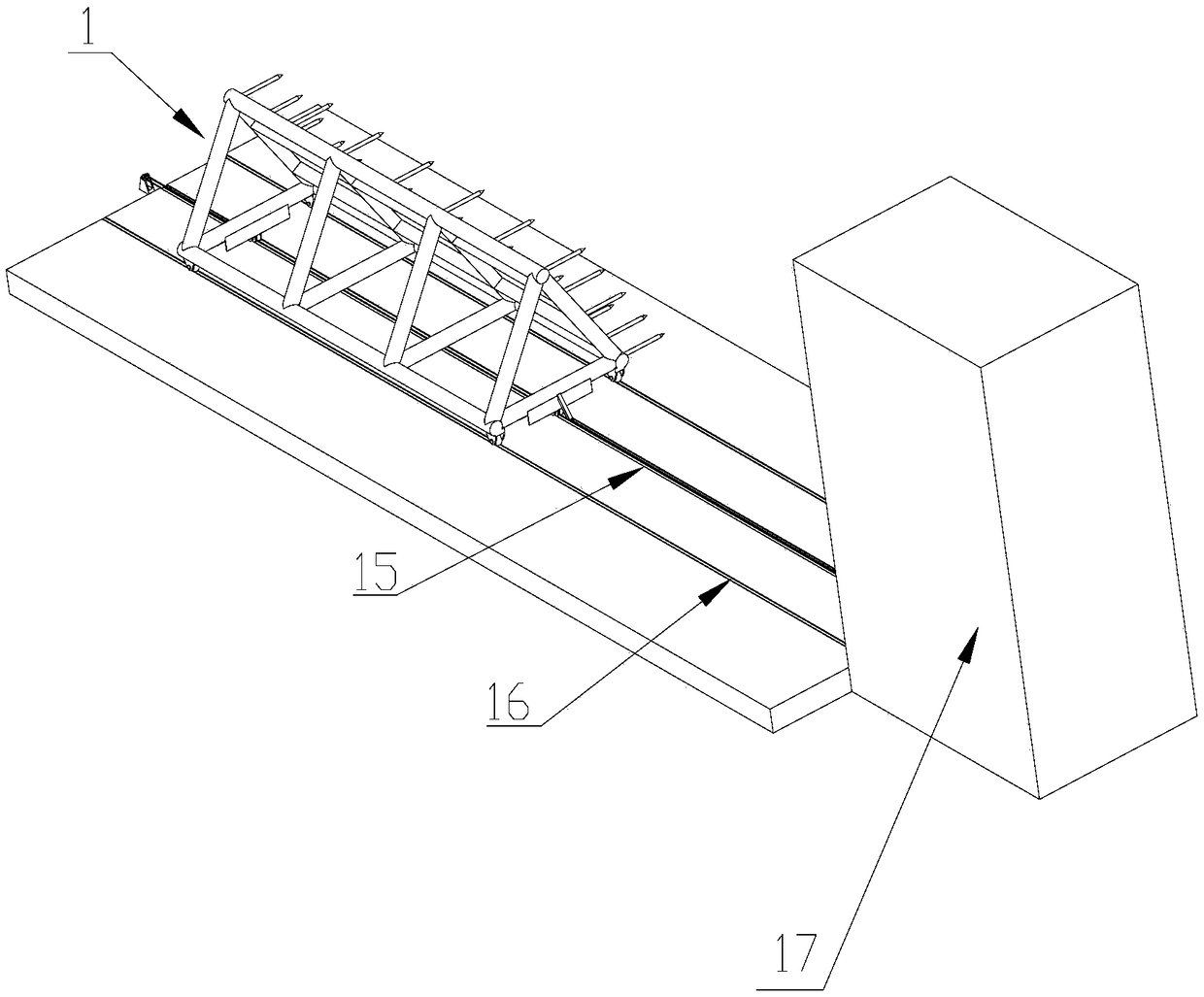 High-resistance anti-collision barrier intercepting device