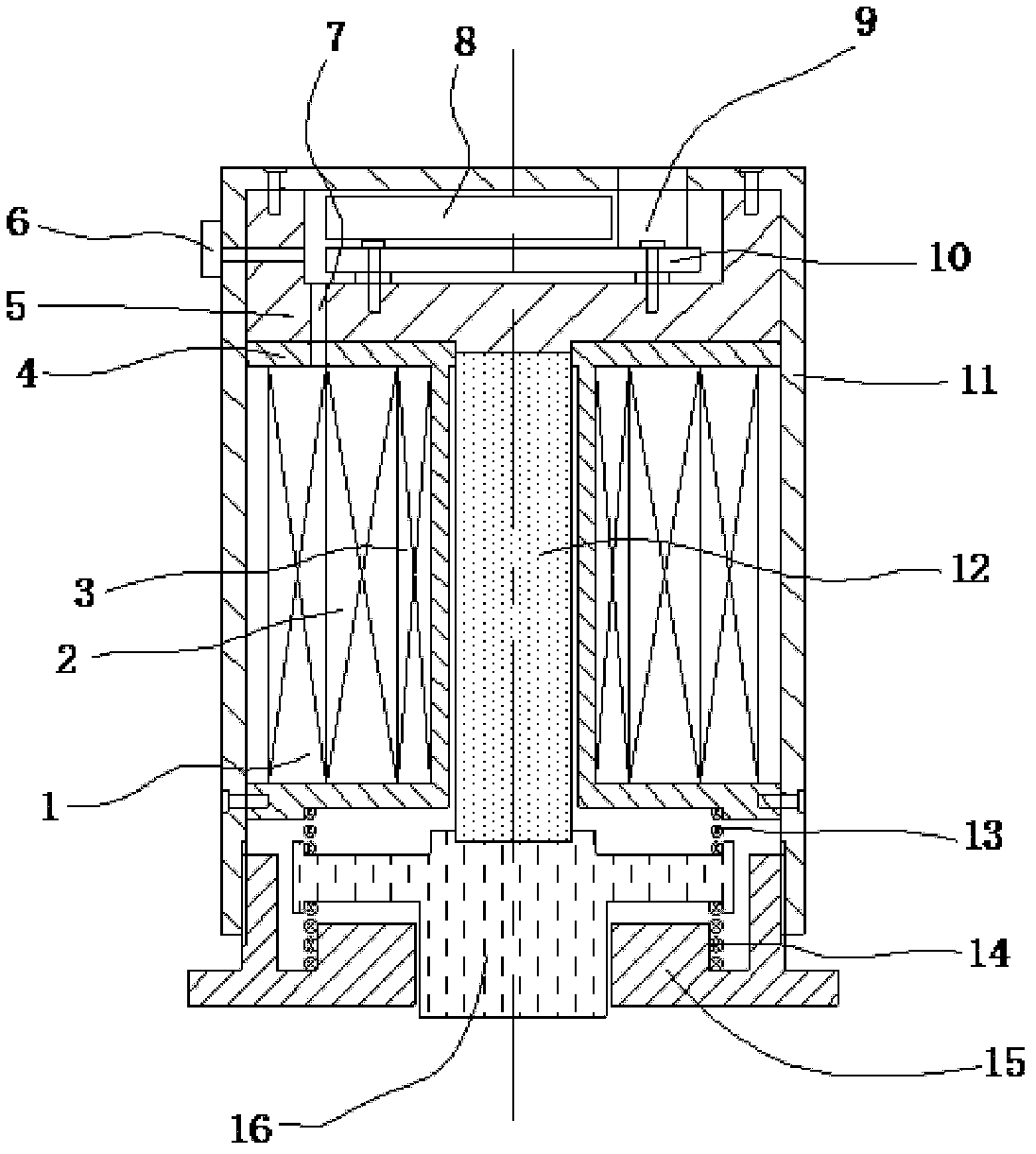 Shock excitation and measurement integrated system based on giant magnetostrictive material