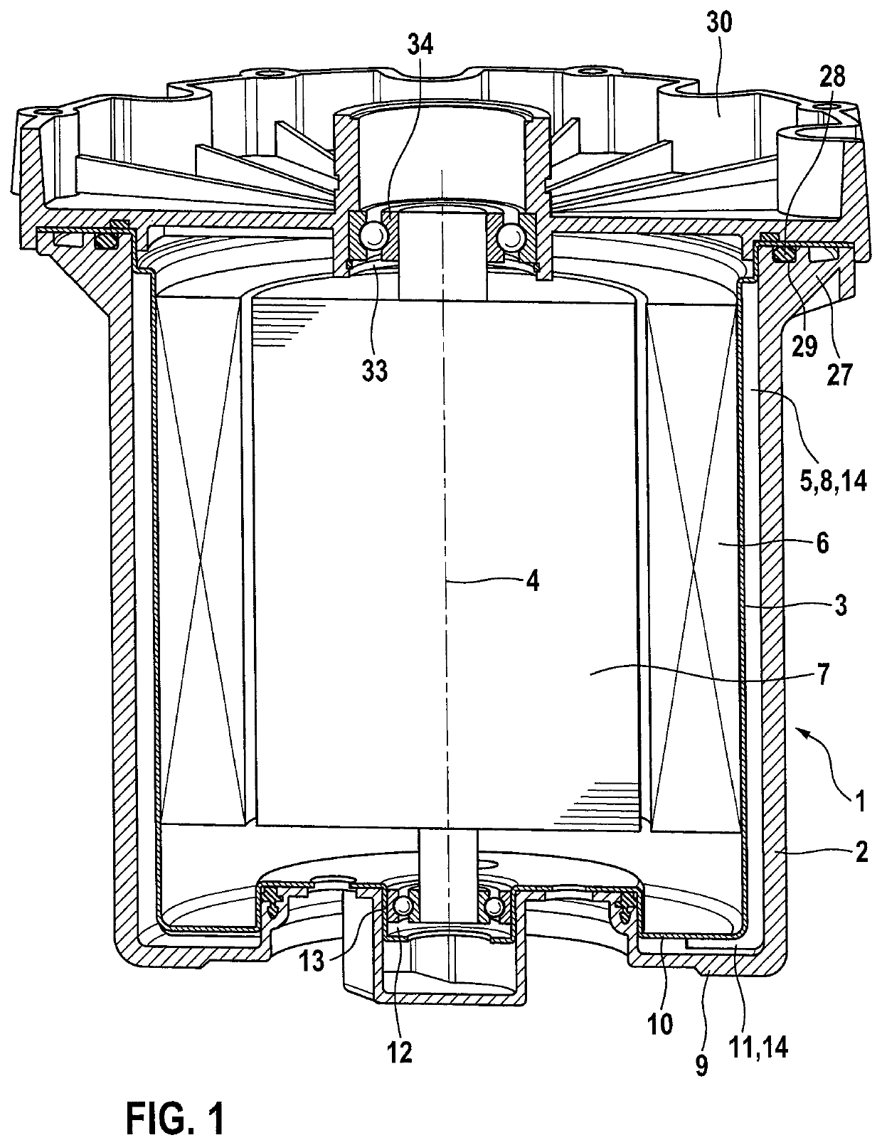 Housing for an electric machine