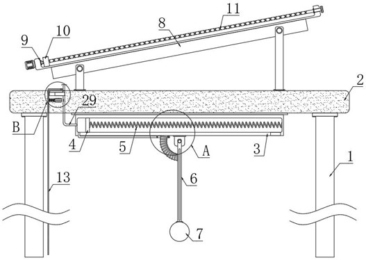 Self-dedusting overwater photovoltaic support