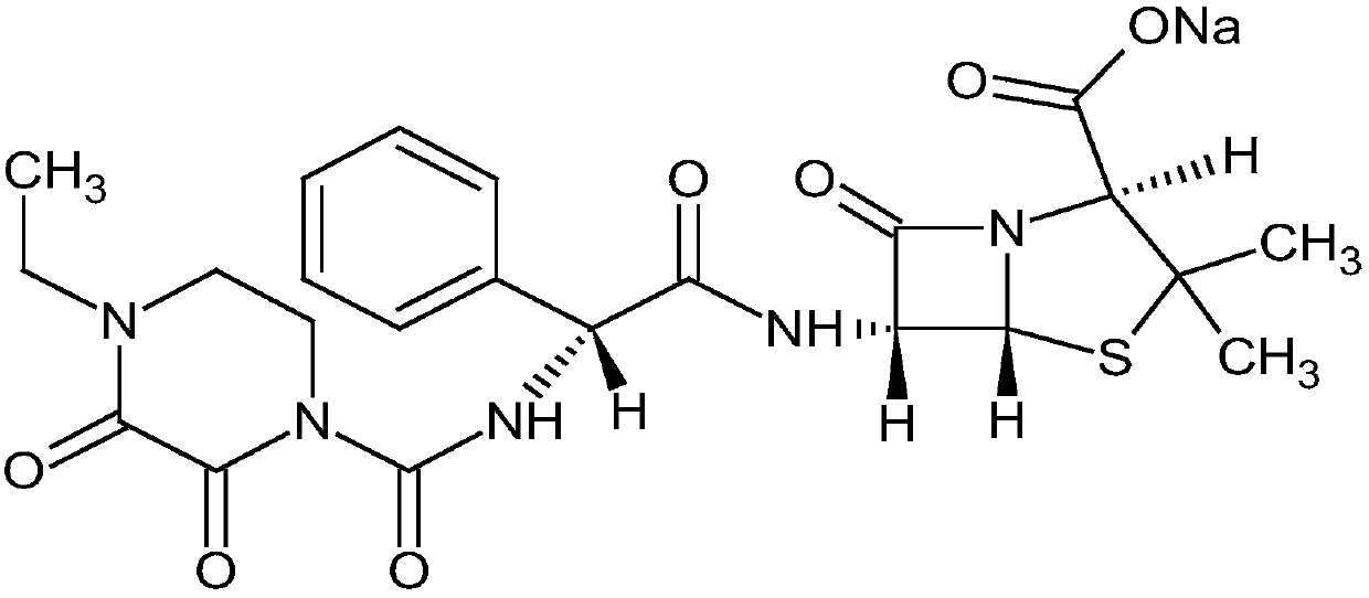 Pharmaceutical composition of piperacillin sodium-tazobactam sodium compound