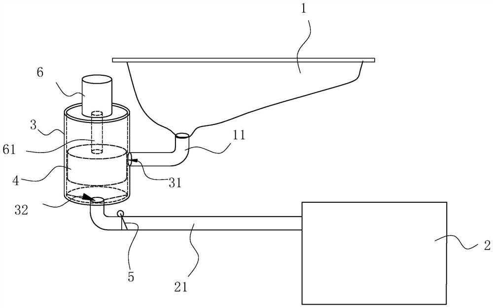 A push-pull type anti-spray and feces collection device