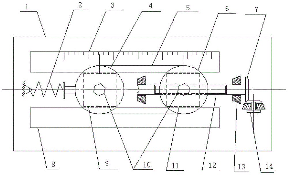 A device for detecting the length of a motor vehicle engine belt