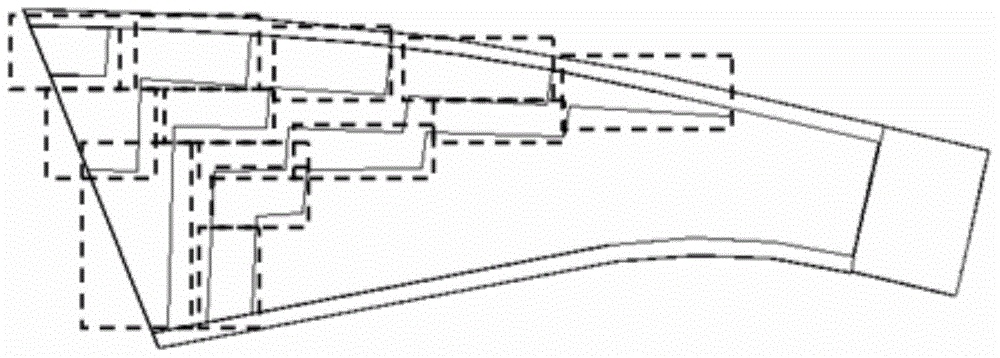 A special-shaped anti-step rectification energy dissipation method and stilling pool