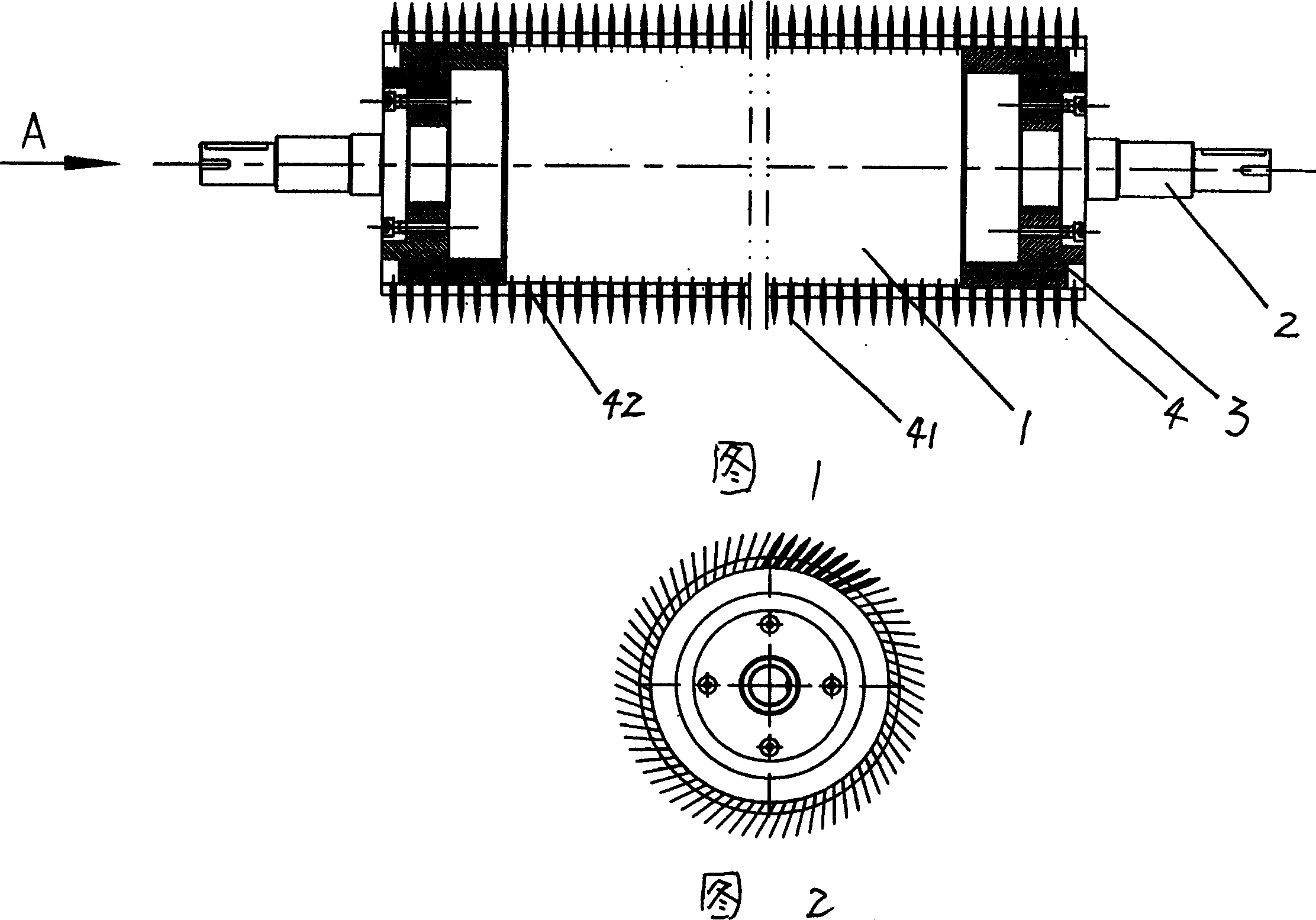 Needle roller for carding machine and preparation method thereof
