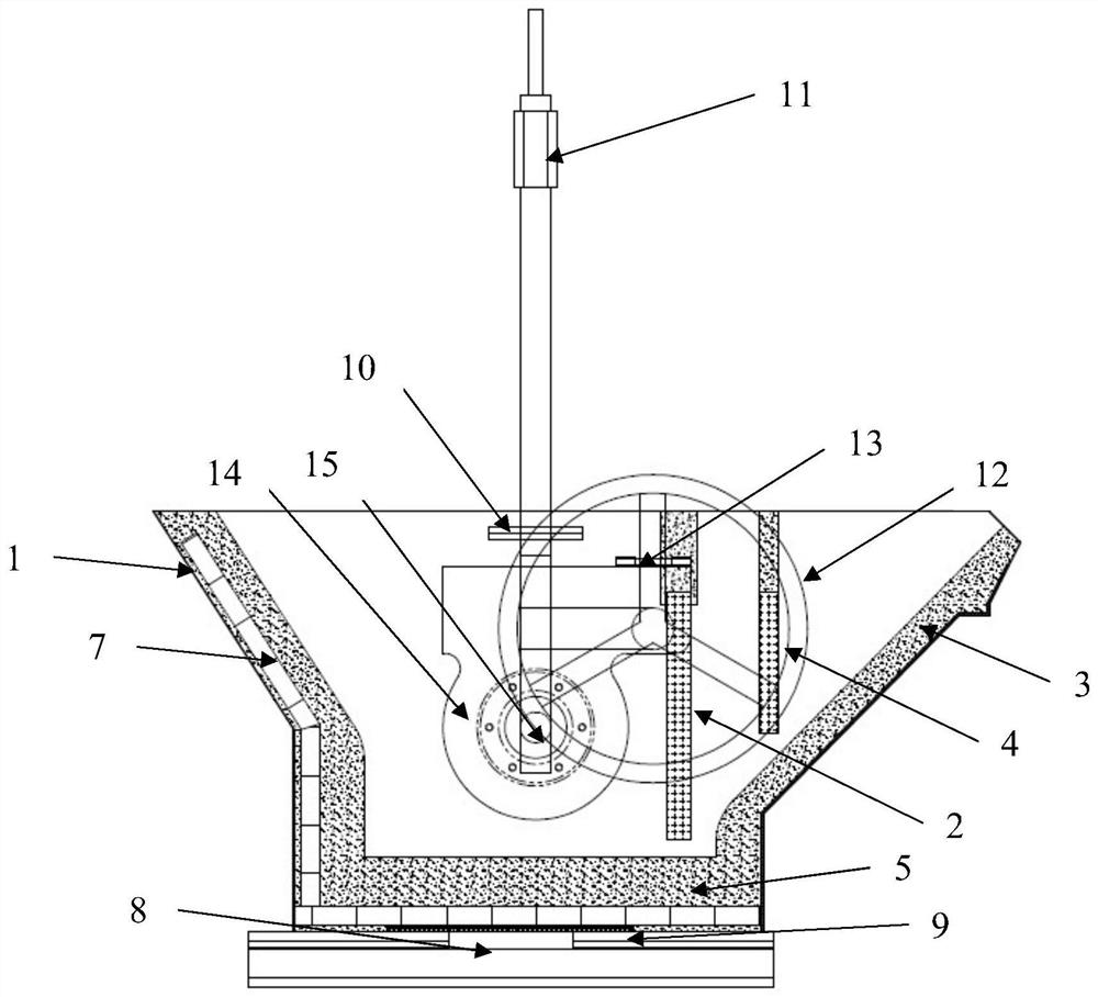 Heat insulation pouring ladle with ladle lining push-out device