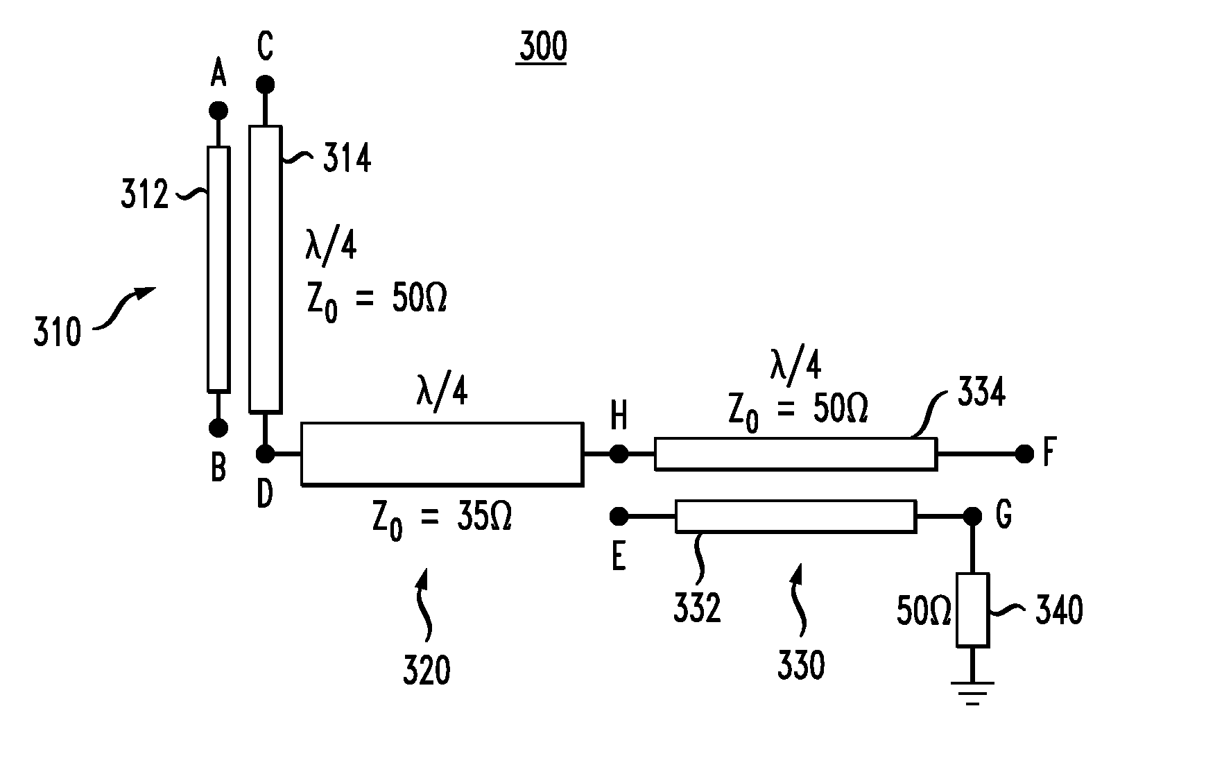 Radio-frequency circuit having a transcoupling element
