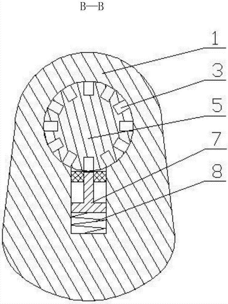 Eccentric crack type variable-compression-ratio mechanism