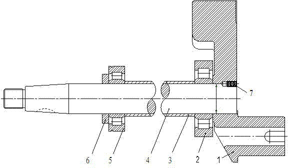 Processing method for crankshaft of compressor