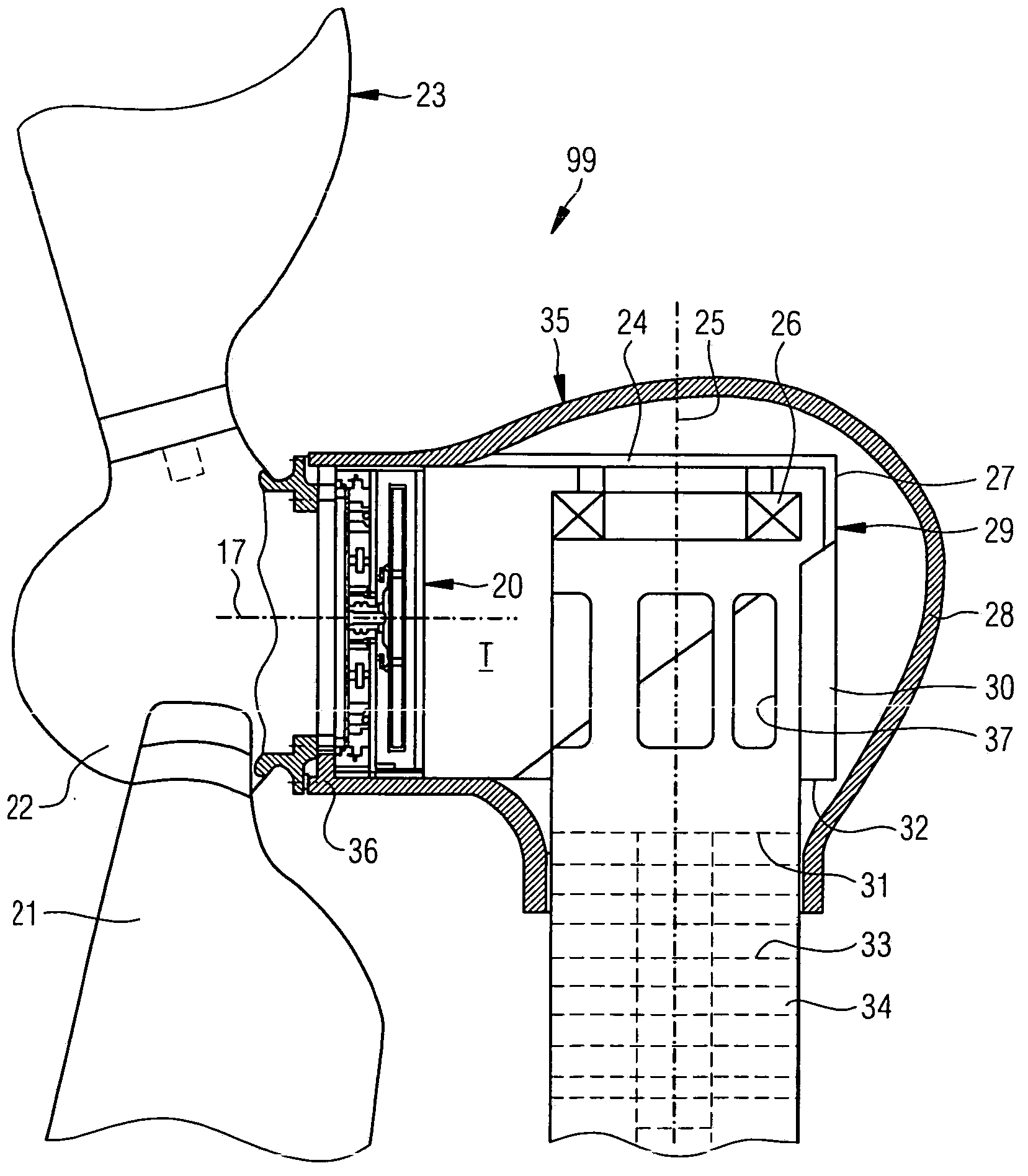 Rotor bearing for electrical machine