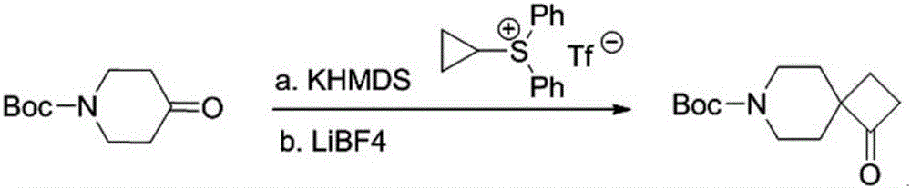 Use of cyclopropyl diphenylsulfonium trifluoromethanesulfonate as sulfur ylide reagent and method for preparation of four-membered cyclic ketone