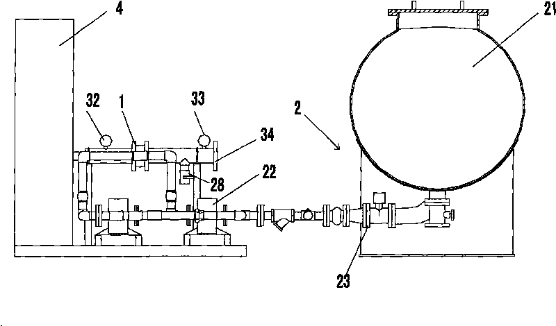 Measurement injecting type proportion mixing device