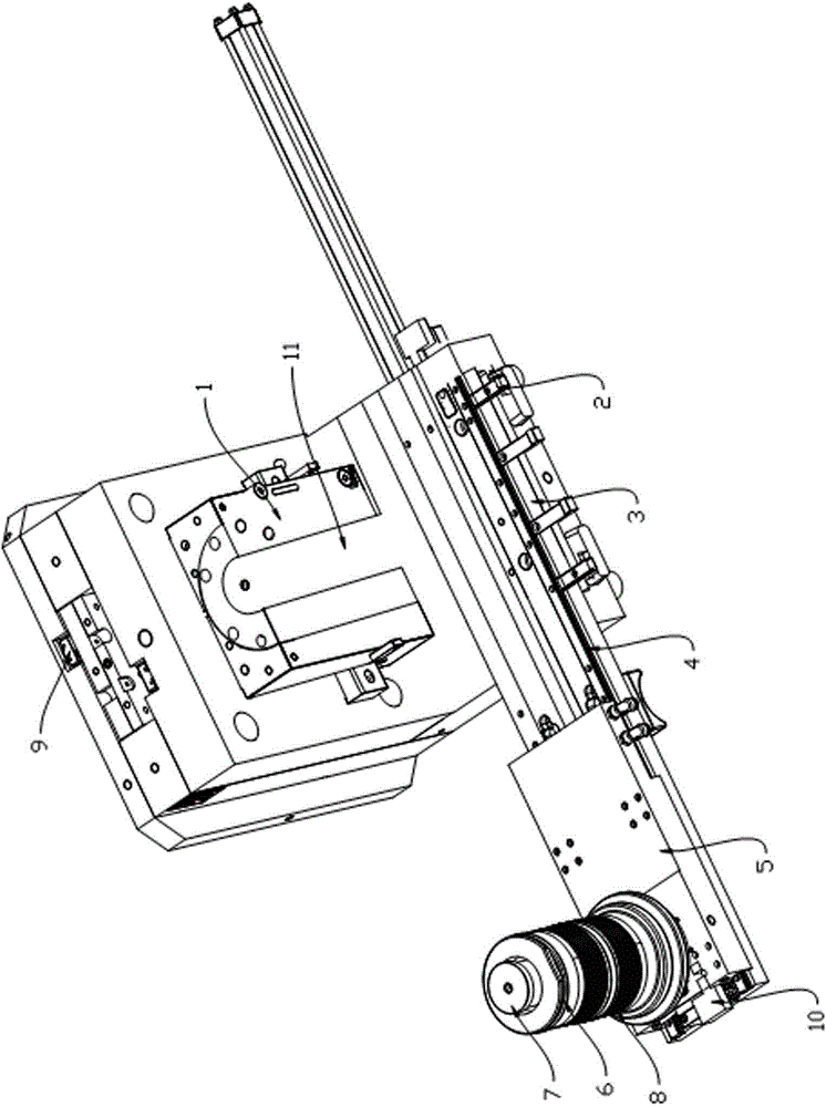 Secondary injection mold for special-shaped workpiece and injection molding method thereof