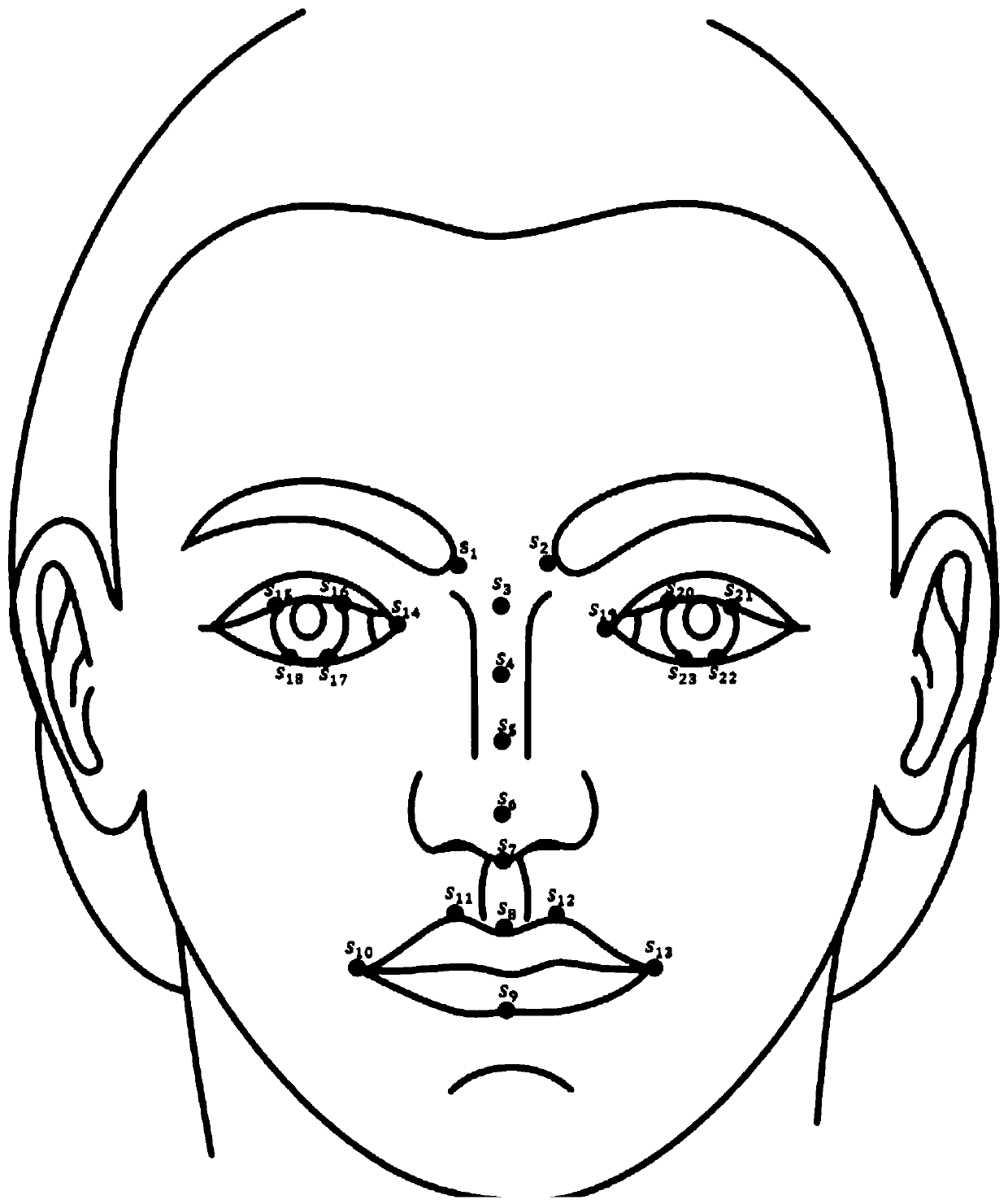 Accurate facial paralysis degree evaluation method and device based on face feature points