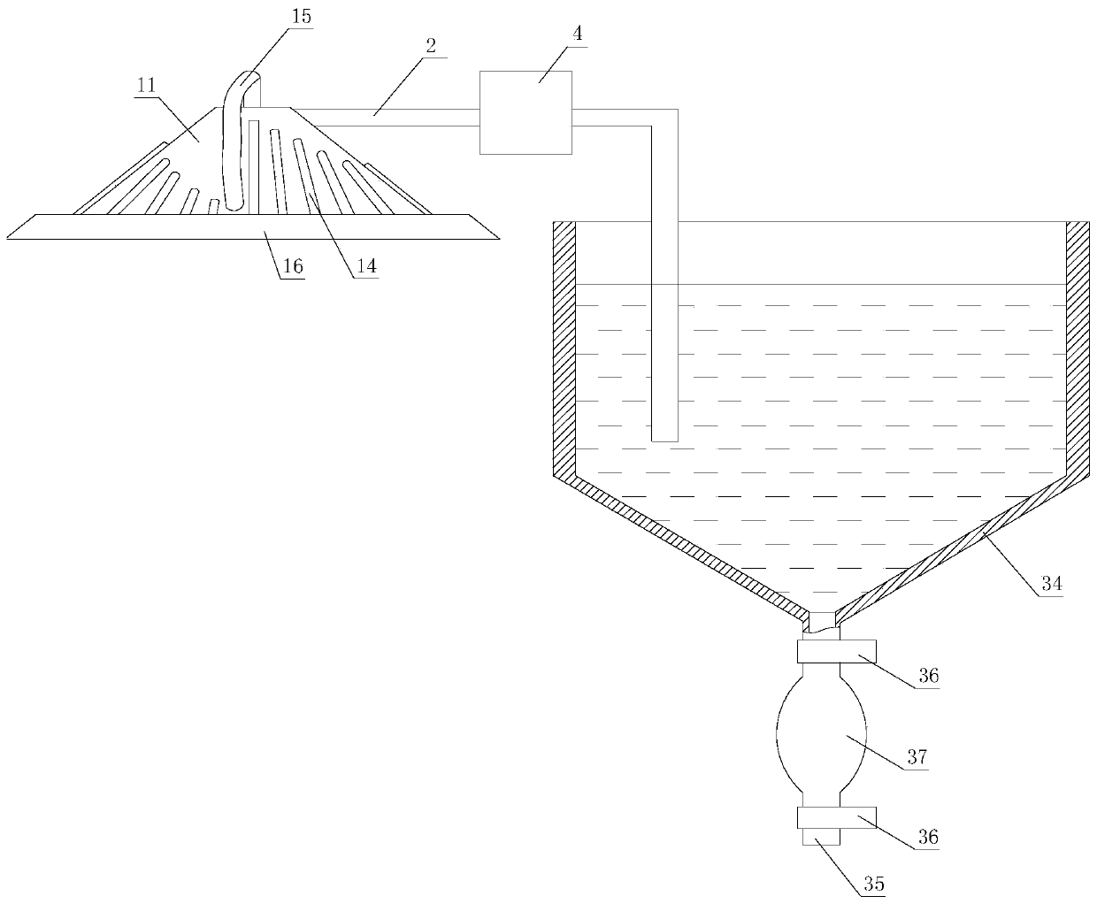 Dust removal device for pyrophyllite crushing system