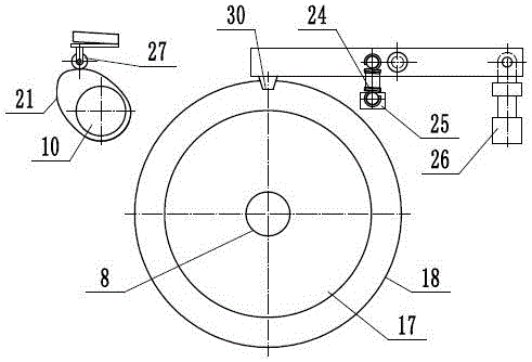 Thin film gluing device