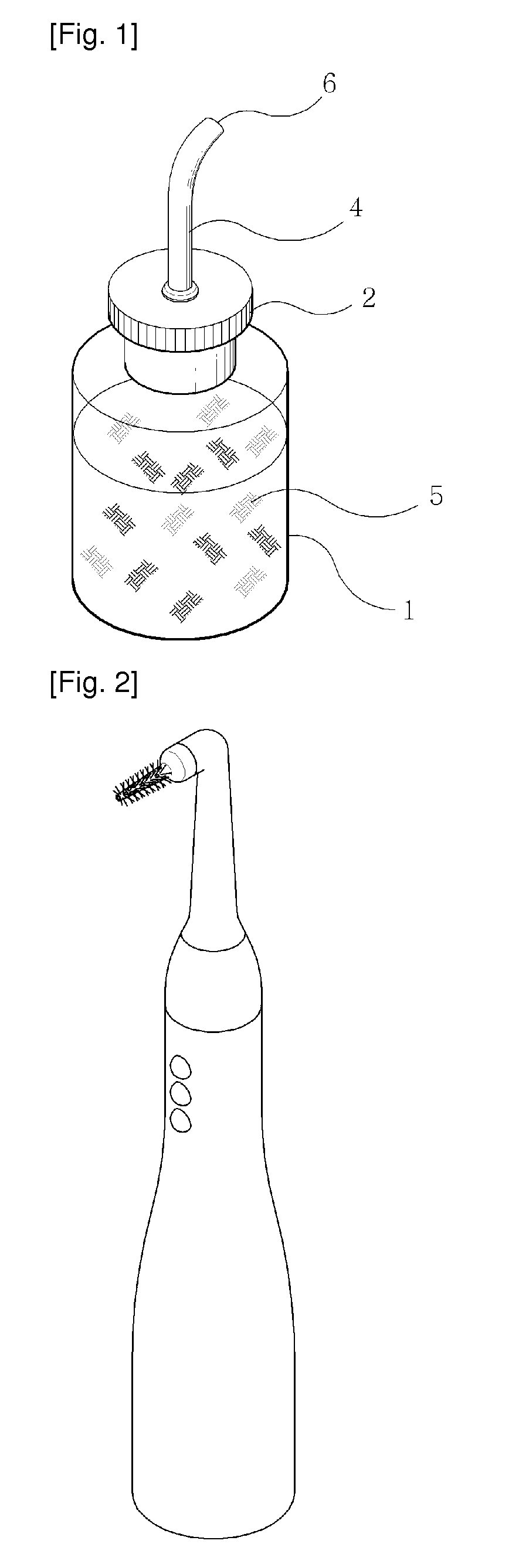 Air injection type portable dental flosses