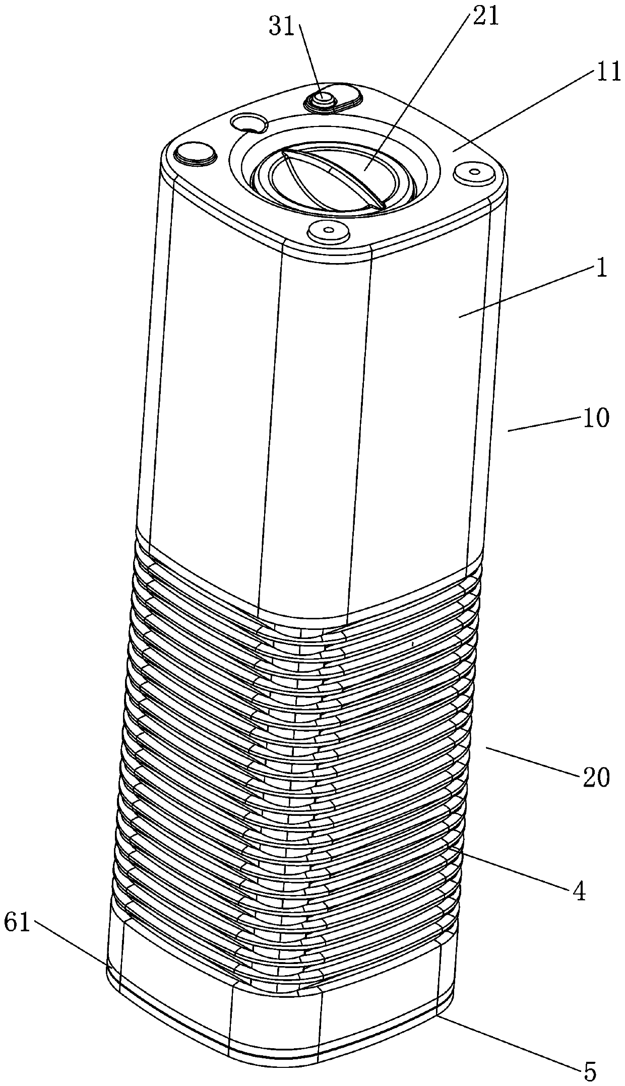 Vehicle-mounted humidifier water tank air-permeable leakproof structure