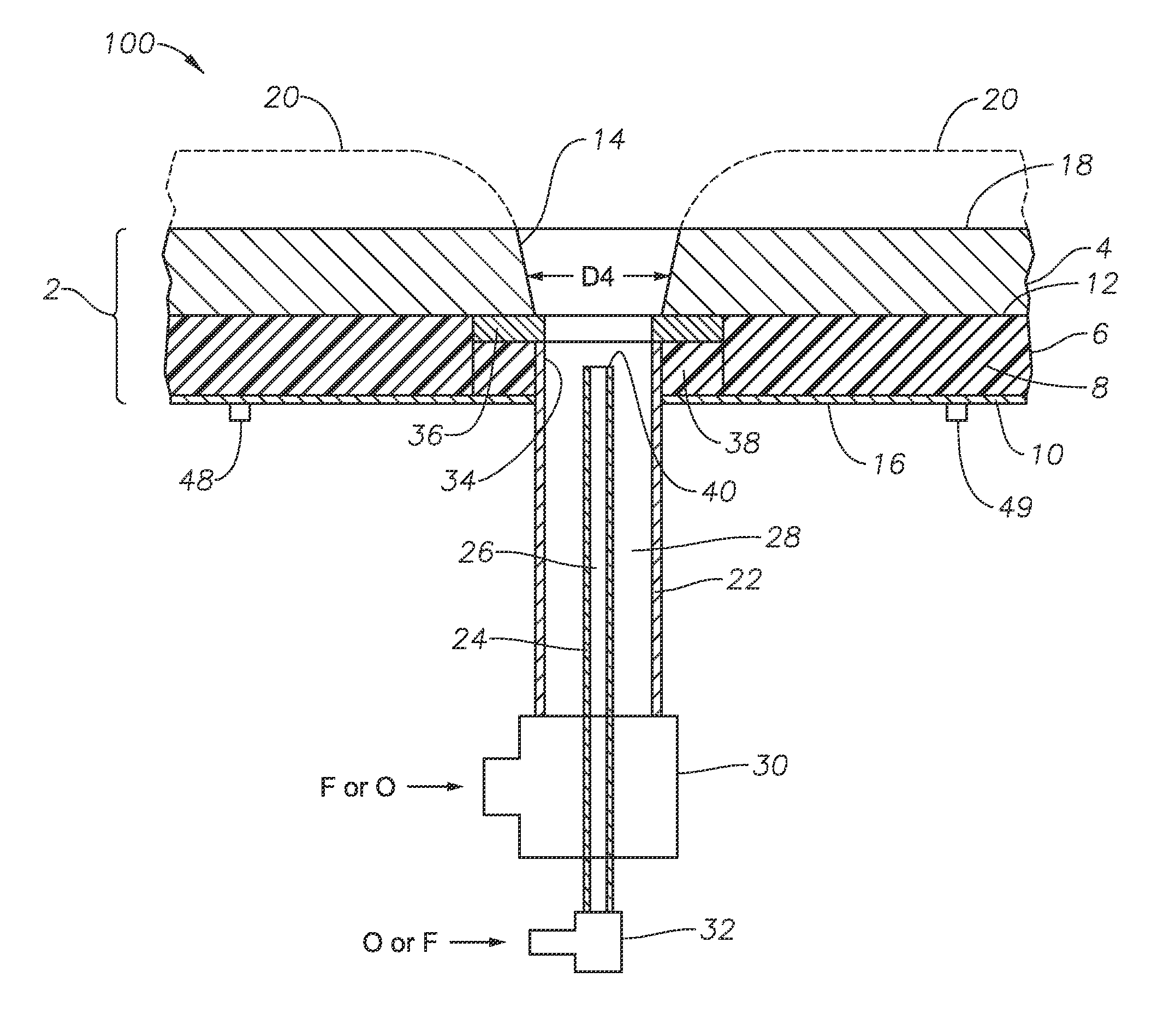 Burner panels including dry-tip burners, submerged combustion melters, and methods