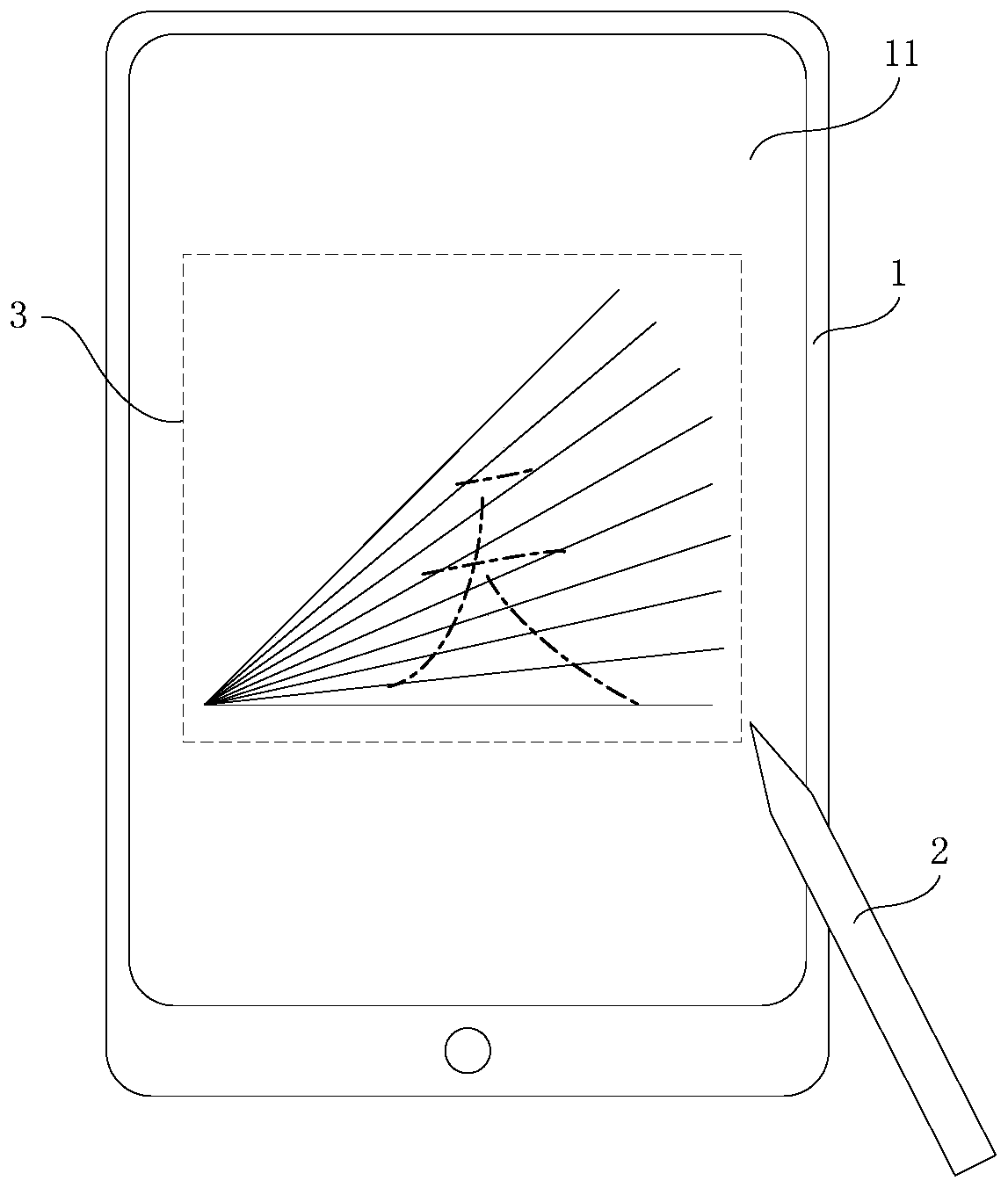 Calligraphy practicing method, system and equipment based on touch device and storage medium