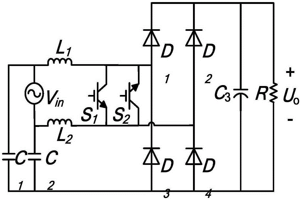 Common-mode rejection dual-Boost bridgeless PFC converter