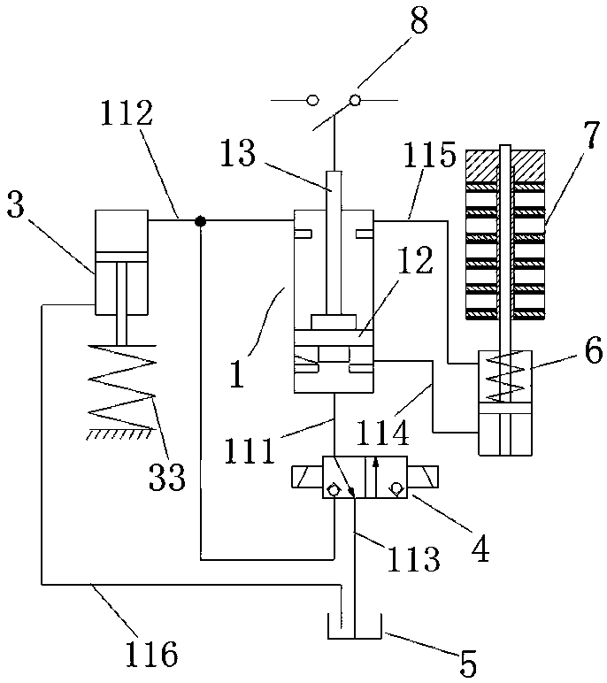 Hydraulic spring operating mechanism