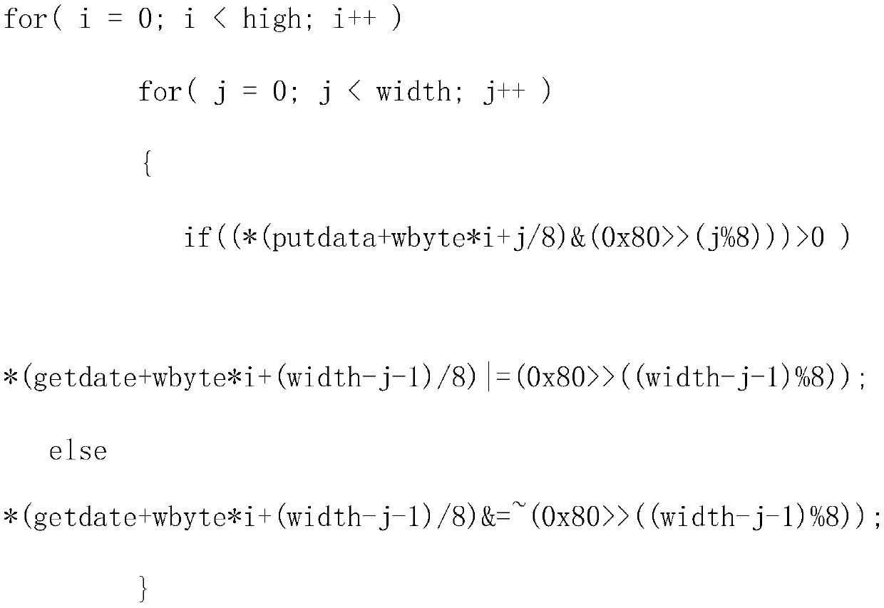 Method for realizing mirror image printing