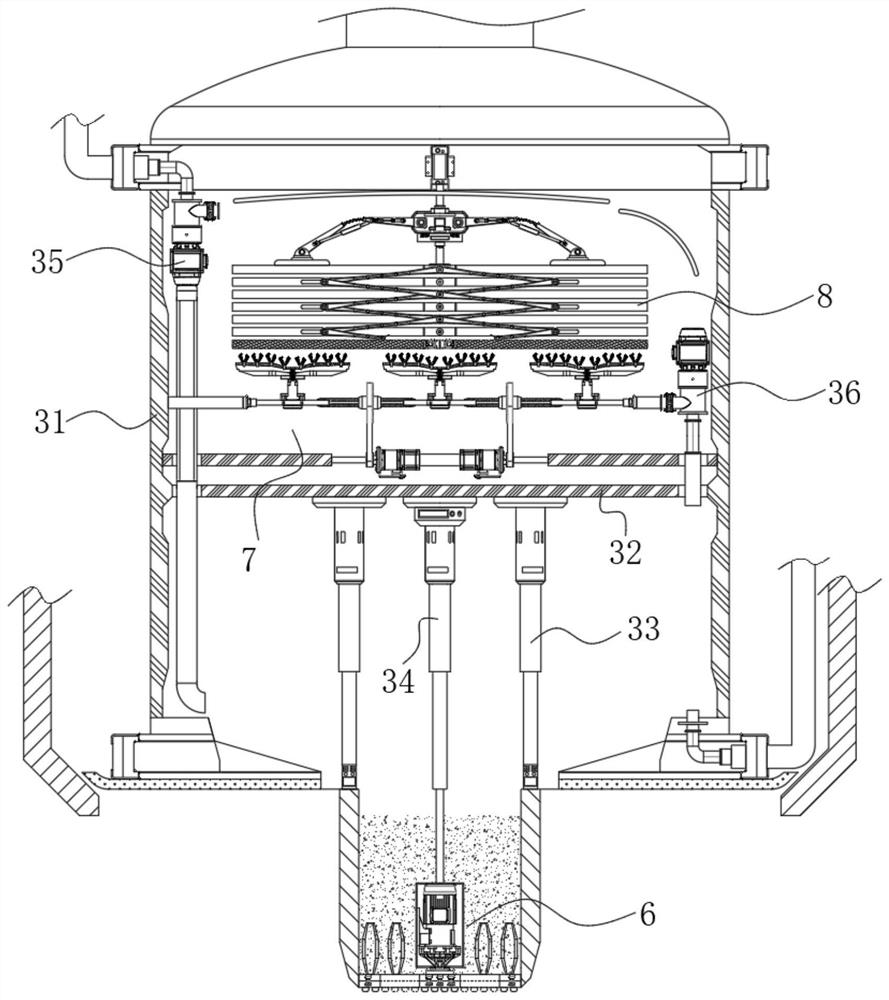 High-rank coal seam free gas content measuring device and measuring method